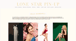 Desktop Screenshot of lonestarpinup.com